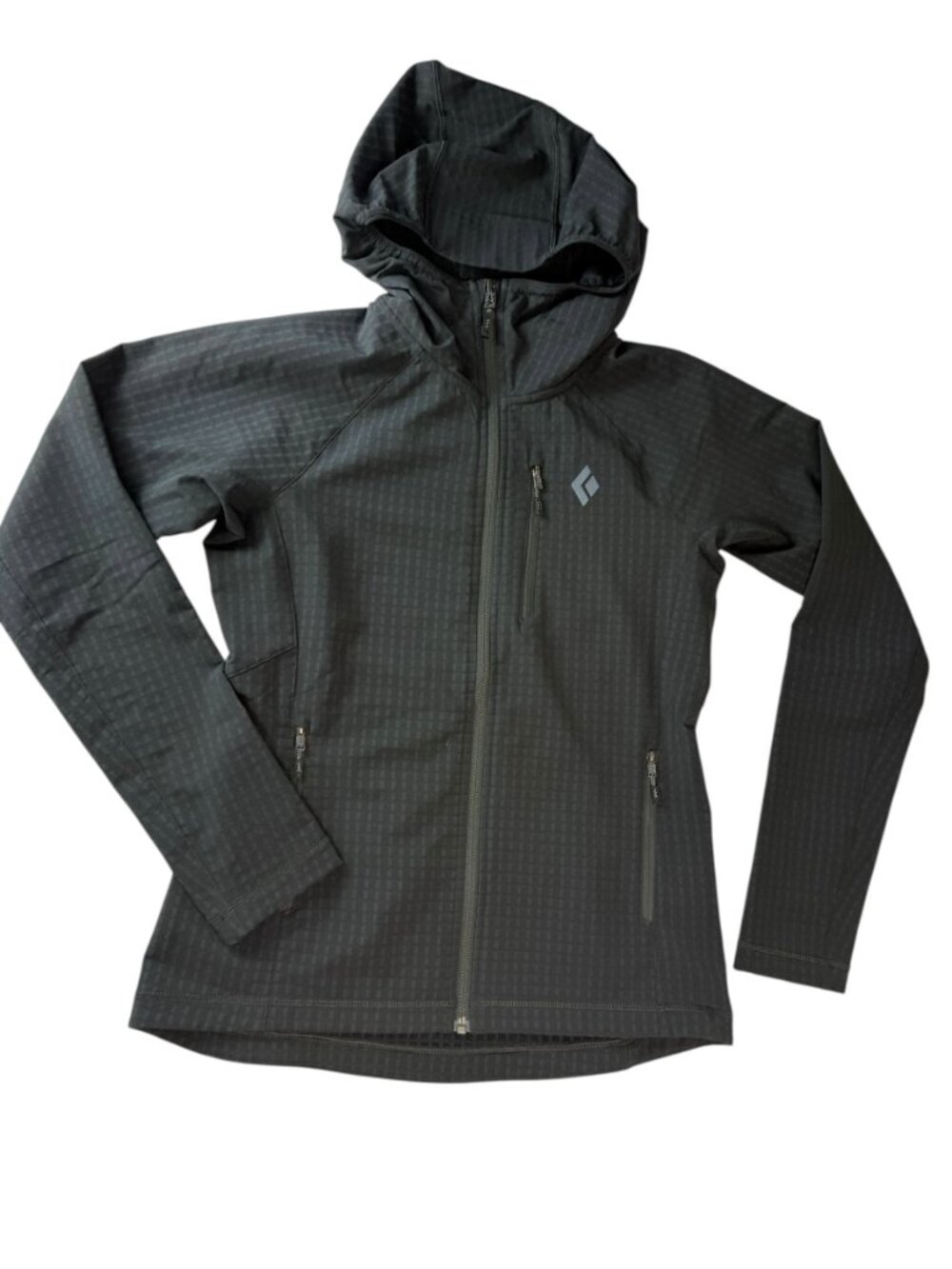 Black Diamond Black Full Zip Hoodie Hooded Jacket Ski / Snowboard Size Womens XS
